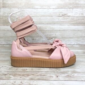 Puma Pink Bow Sandals